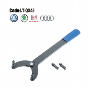 Timing Belt Change Tool Against Timing Pulley HolderLT-QX45